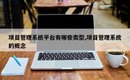 项目管理系统平台有哪些类型,项目管理系统的概念